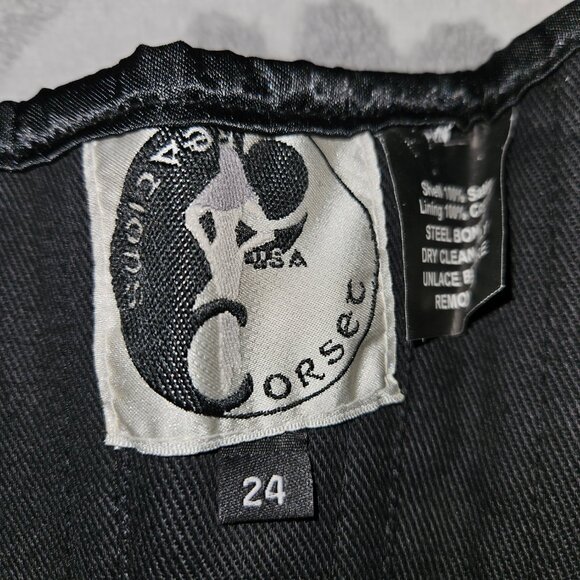 NWT SMALL 24" Tight Lacing Bee Corset Steel Boned - Picture 7 of 16